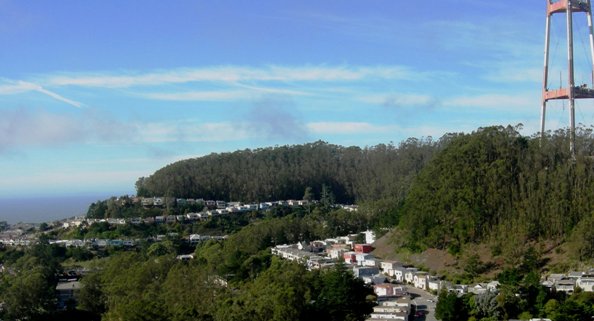 Forest Knolls as seen from Twin Peaks