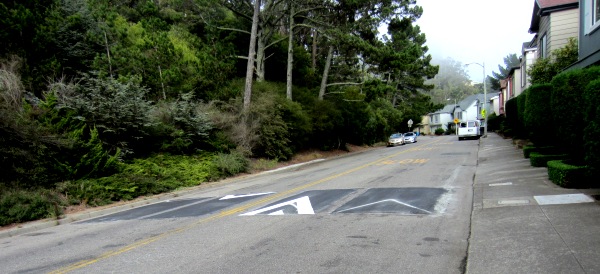 speed cushion on Warren Drive