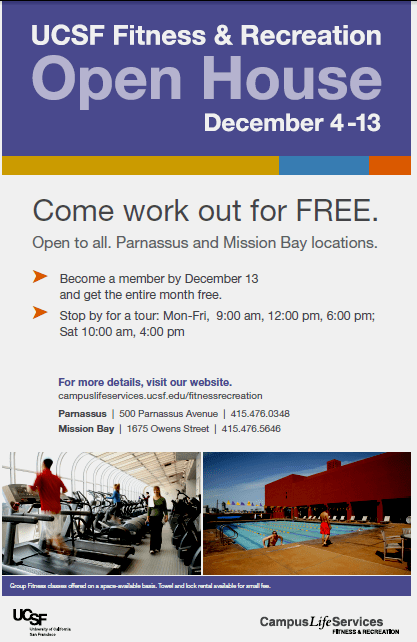 UCSF Fitness Center promo