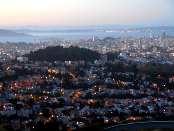 nightfall in san francisco